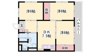 王塚台マンションの物件間取画像